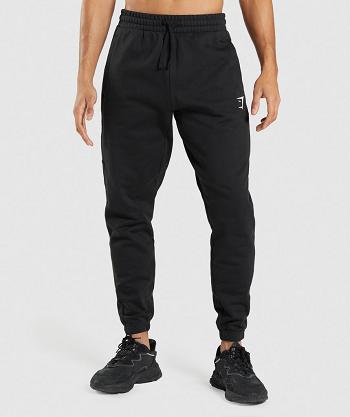 Spodnie Do Biegania Męskie Gymshark Essential Czarne | PL 3352SGL